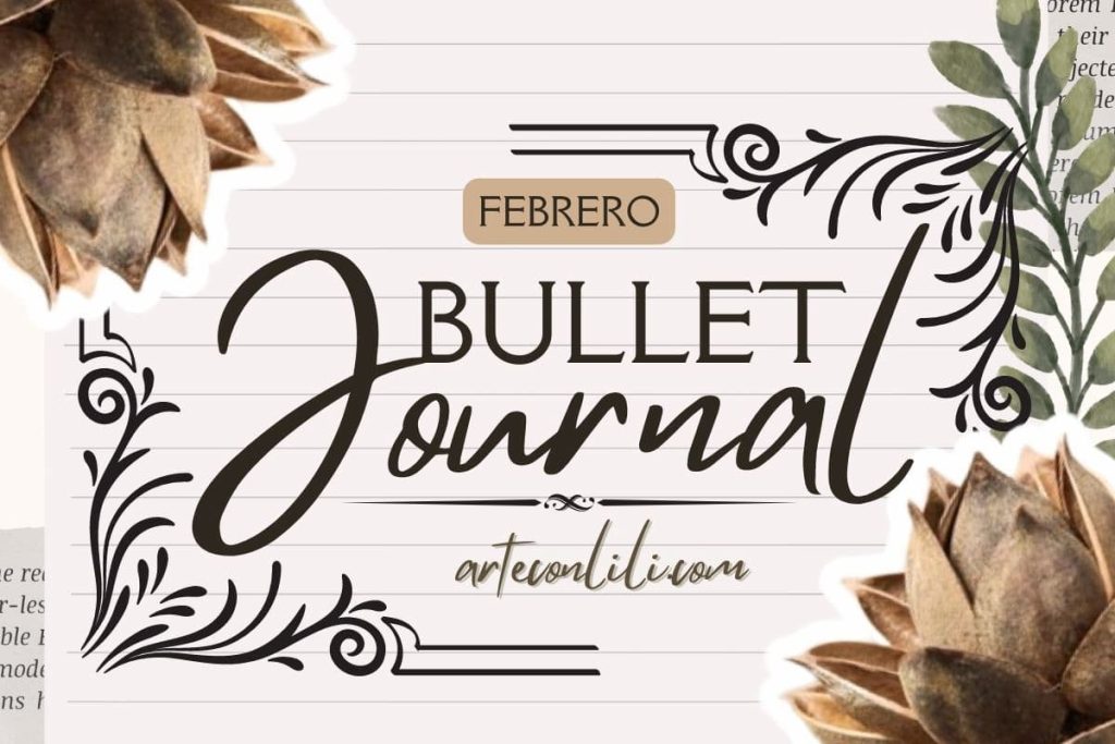 bullet-journal-arteconlili-mes-febrero