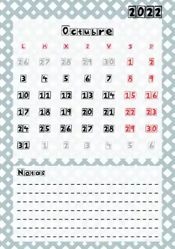 calendario pared mes-10